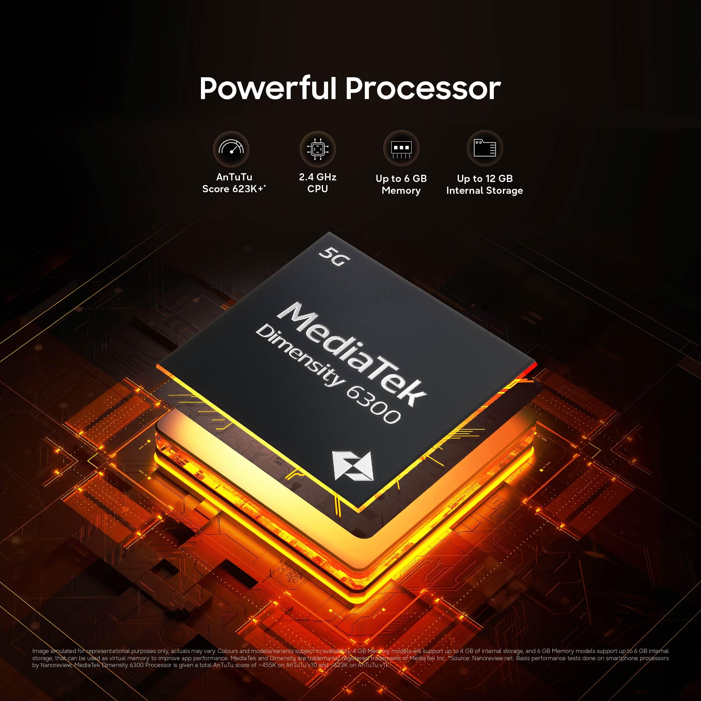 Samsung Galaxy M06 5G Mobile (Sage Green, 6GB RAM, 128GB Storage) | MediaTek Dimensity 6300 | AnTuTu 623K+ | 12 5G Bands | 25W Fast Charging | 4 Gen OS Upgrades | 50MP Camera | Without Charger image 4