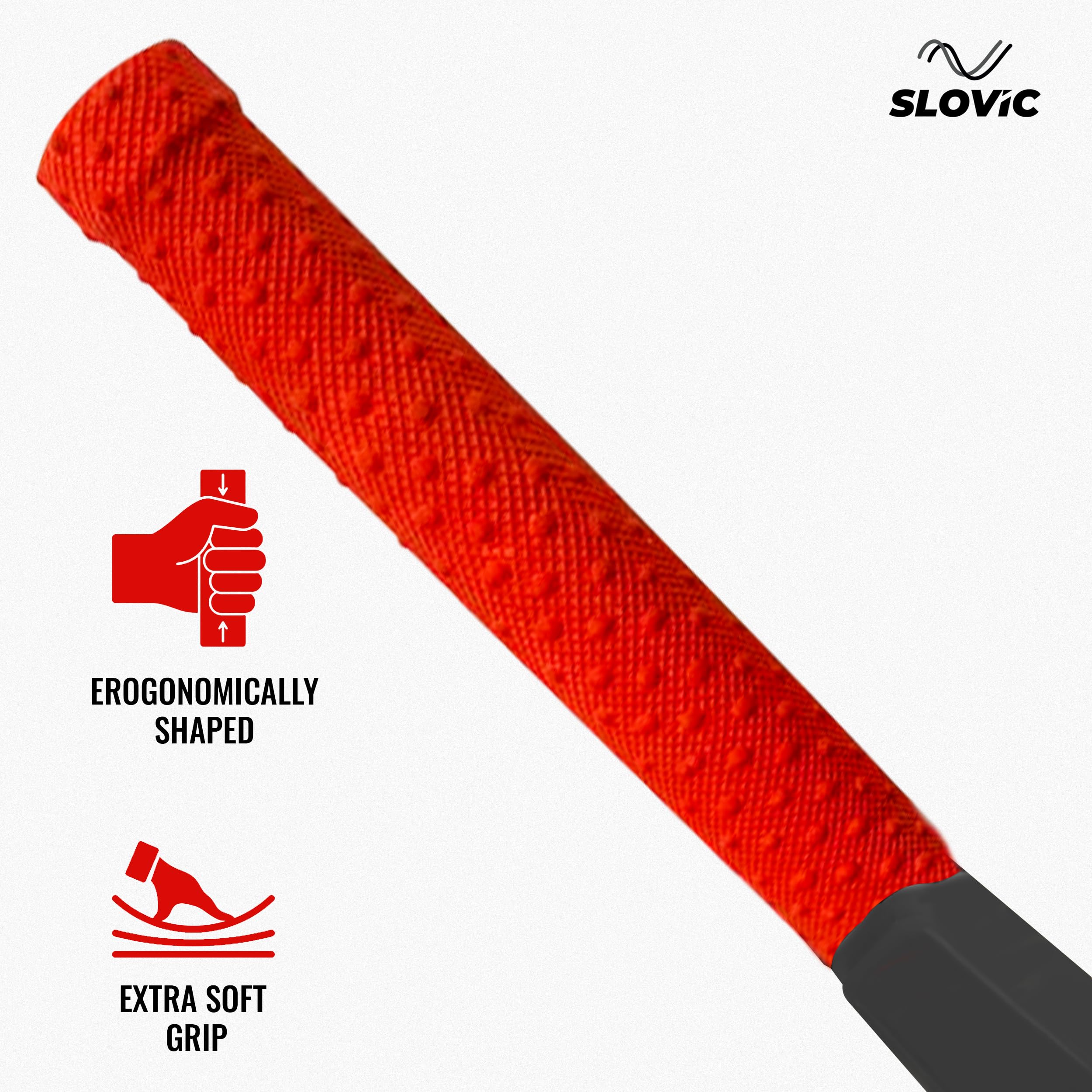 Slovic Cricket Bat [81 x 10 CM] | Full Size Tennis Bat for Cricket | Cricket Bat-Ball for Kids (10 to 14 Years Old) | Plastic Bats for Indoor Tournament | Lightweight Fiber Bat for Cricket kit image 3