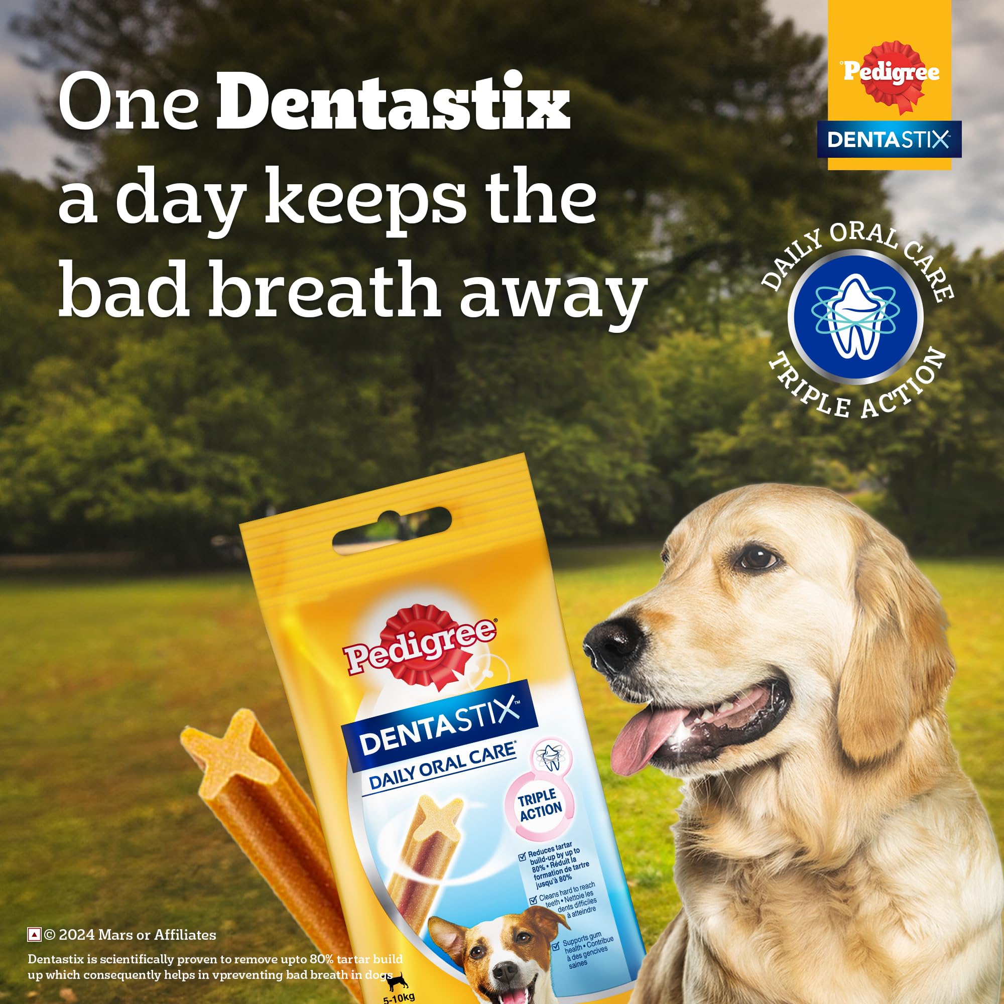 Pedigree Dentastix Oral Care Dog Treat, Adult Large Breed (25+ kg), 1.08 kg, Recommended by Vets, Supports Gum Health, Reduces Risk of Gum diseases image 2