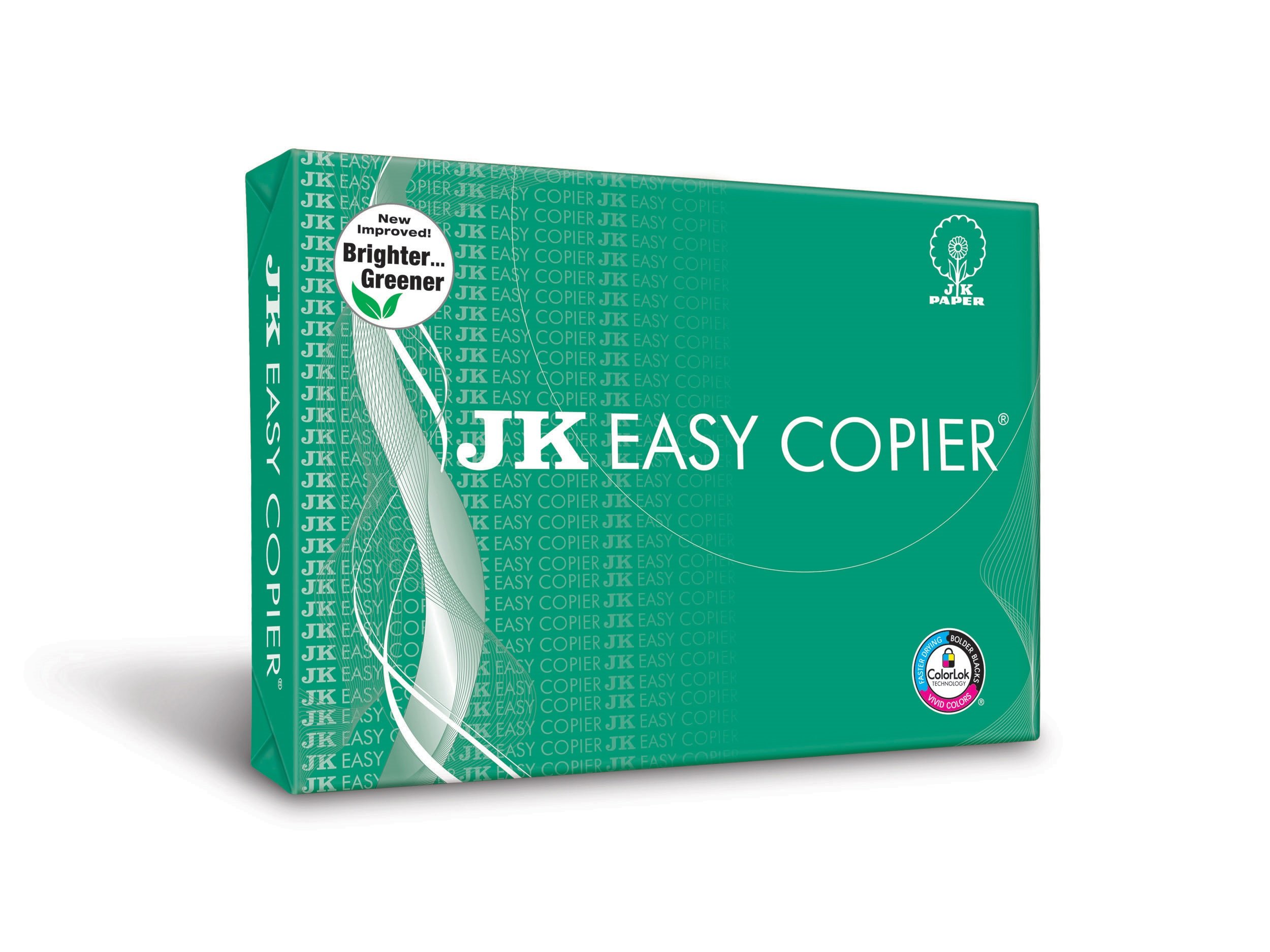 JK Easy Copier Paper | A4 Size | 70 GSM | 500 Sheets | White Paper, 1 Ream | For Laserjet & Inkjet Printer | Fast Drying | Both Side Print | Eco Friendly | ColorLok (Pack of 1) | One Ream