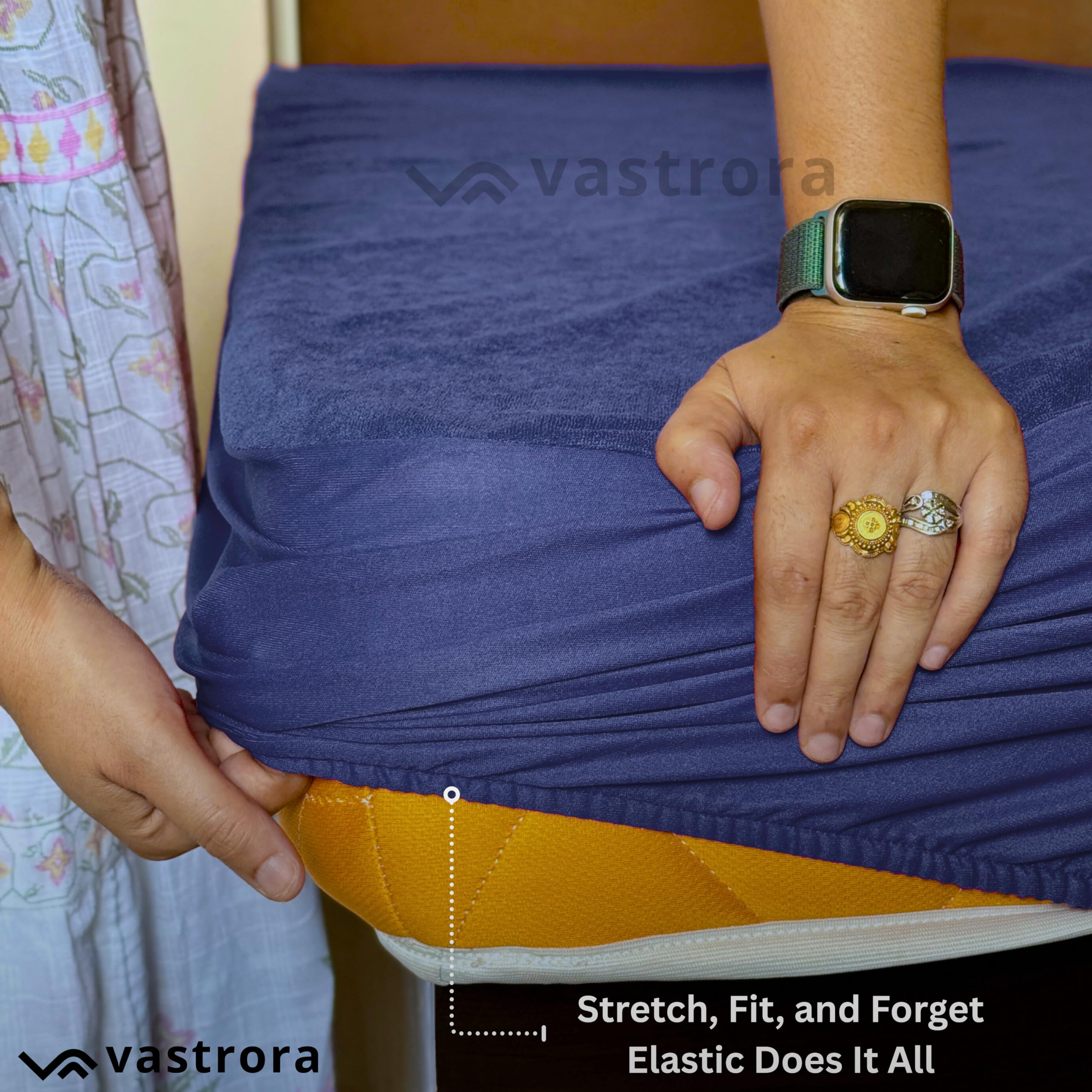 100% Waterproof Mattress Protector | Pee & Urine Proof Mattress Cover | Single Bed (3x6 Ft | 36x72 Inch) | Soft Terry Cotton Elastic Fitted Bed Protector | Breathable, Noiseless Bed Cover image 4