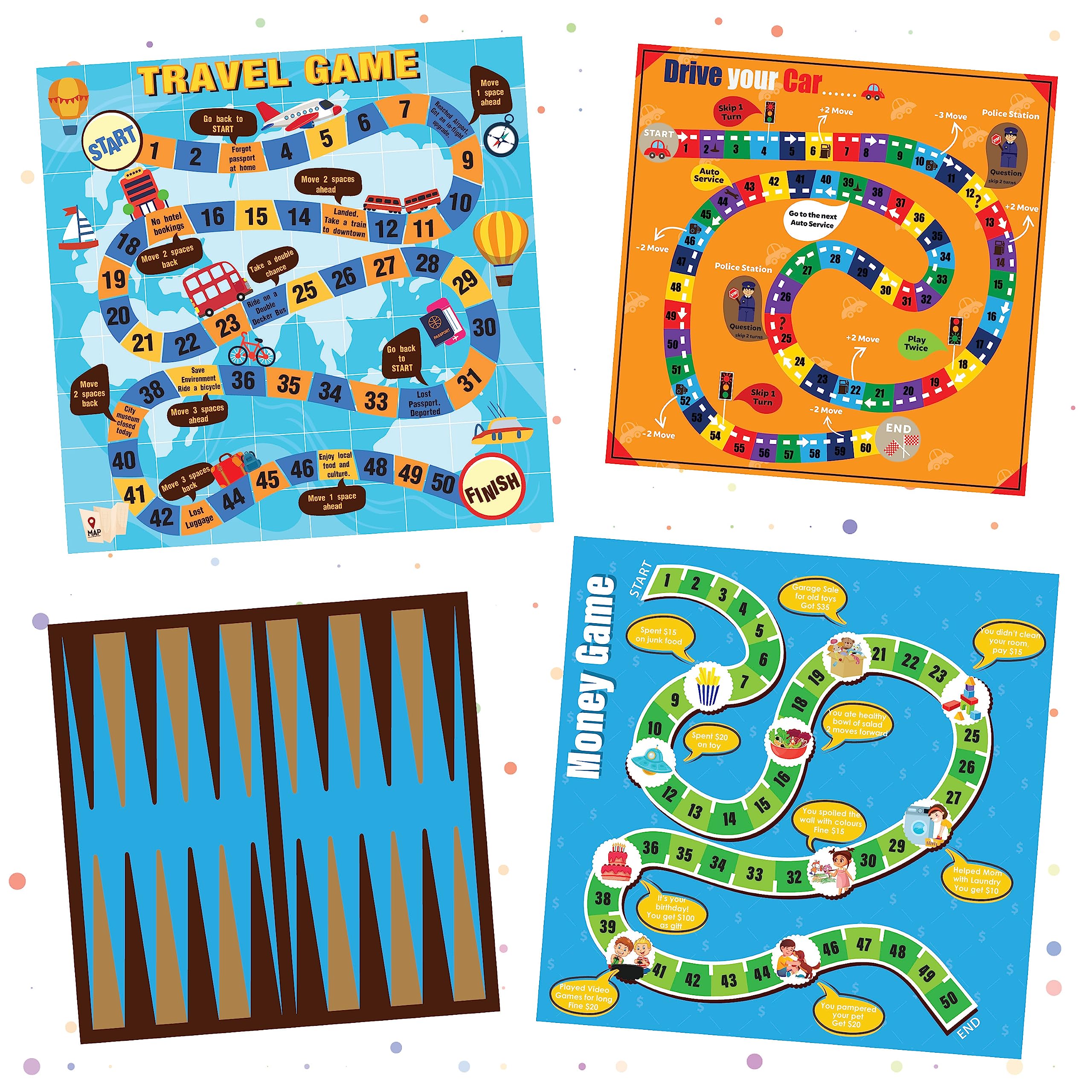 popcorn Games & Puzzles Classic Board Games for Smart Kids|Help to Boost Decision Making,Strategic Thinking and Problem Solving (10 in 1) image 2