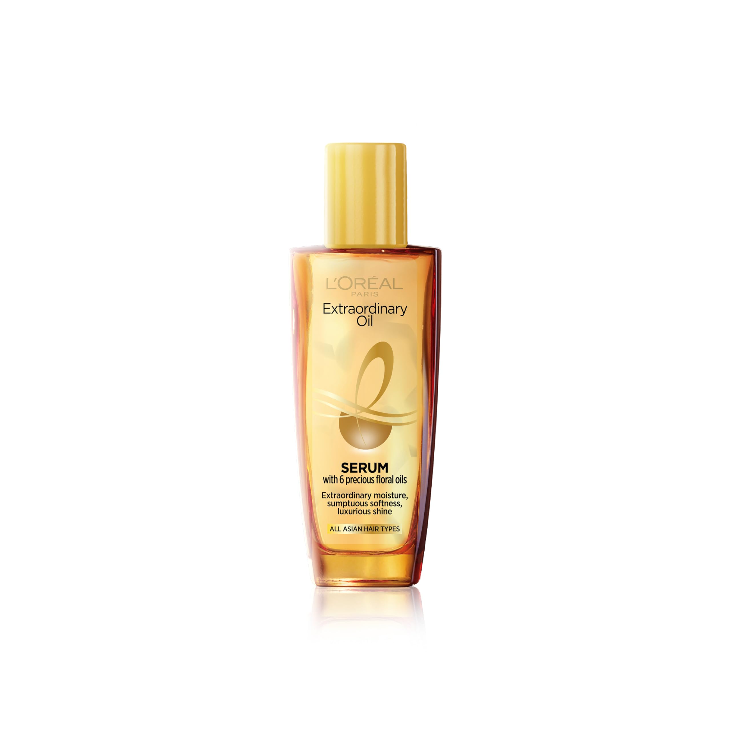L'Oreal Paris Extraordinary Oil Hair Serum Powered by Floral Oils | For All Hair Types, Makes hair frizz-free, stronger, shiny and provides UV and Heat Protection, Lightweight Formula| 30ml