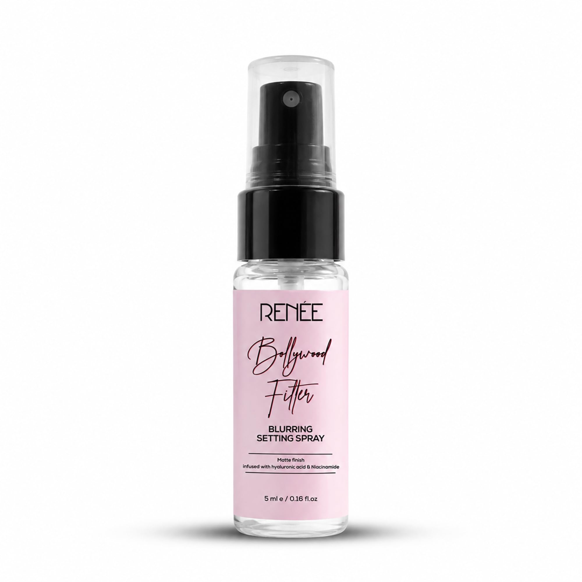RENEE Bollywood Filter Blurring Setting Spray for Face Makeup, Matte Finish & Pore Blur Effect with Niacinamide & Hyaluronic Acid, Long Lasting Makeup Fixer & Shine Control, Fine Mist 5ml